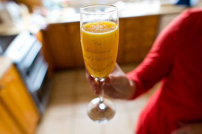 bridesmaid champagne glass